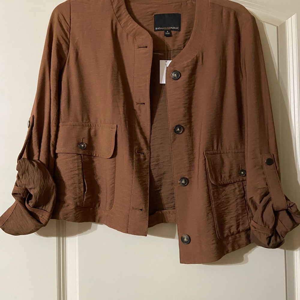 NWT Banana Republic brown jacket
